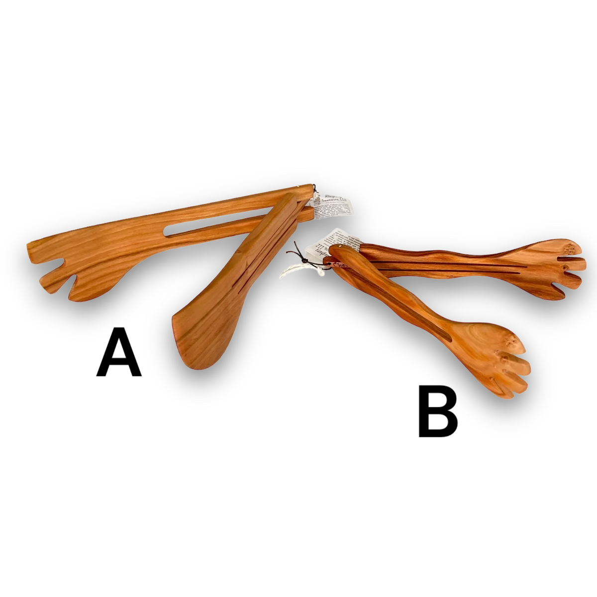 Wooden Salad Tongs Made in West Virginia, offered by the Vermont Bowl