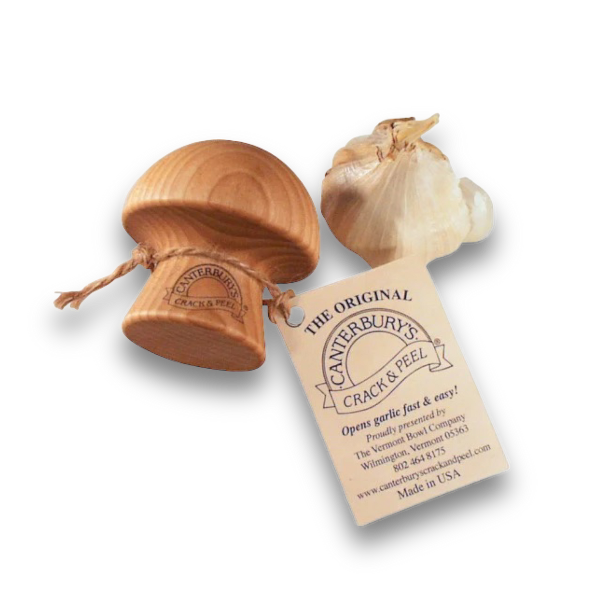 The Original Canterbury's Crack & Peel Garlic Peeler