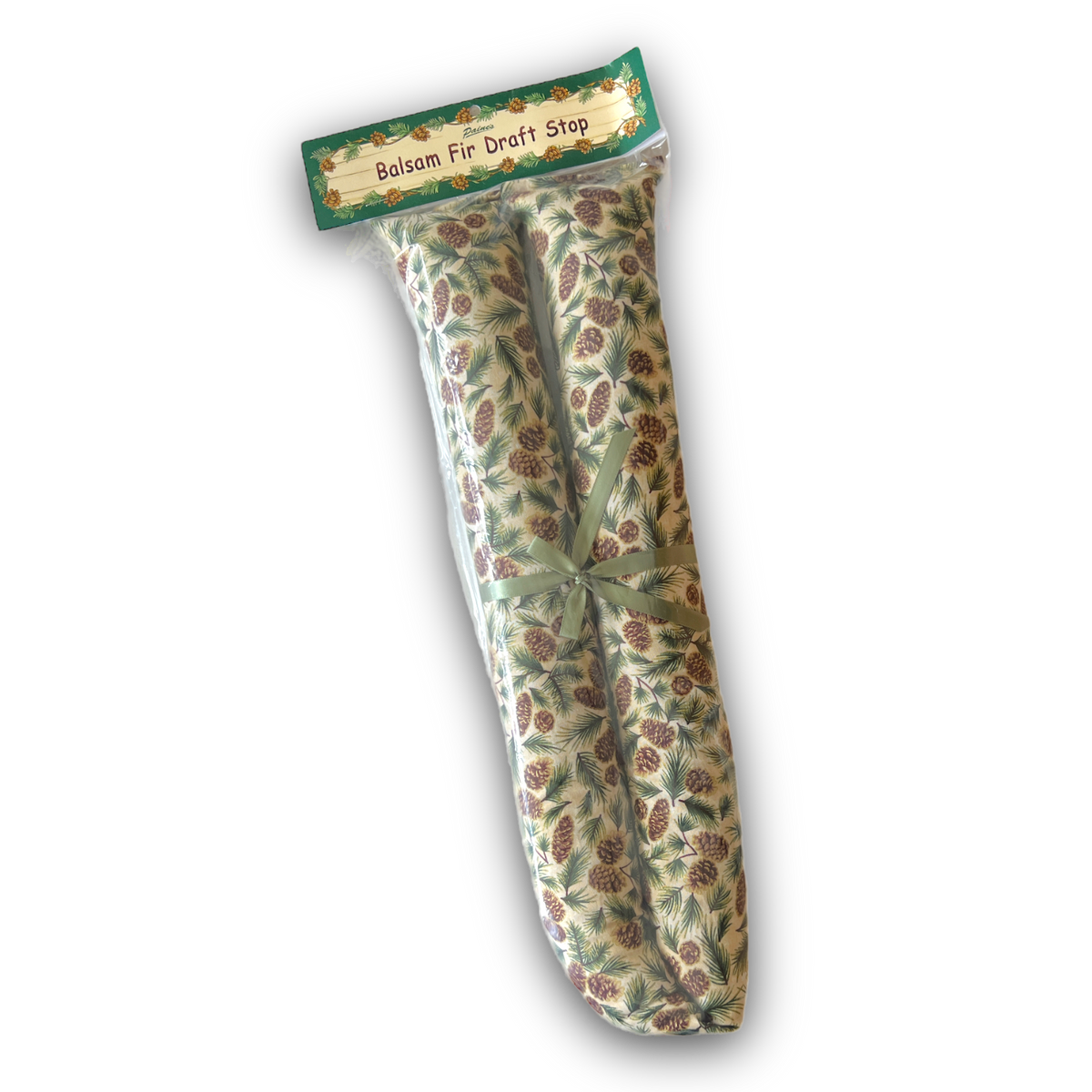 Balsam Fir Draft Stoppers made in Maine, offered by the Vermont Bowl