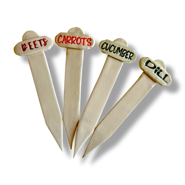 Porcelain Garden Markers by Aimee Pritcher Pottery