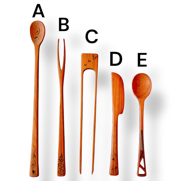 Cherrywood Tiny Utensils by MoonSpoon®