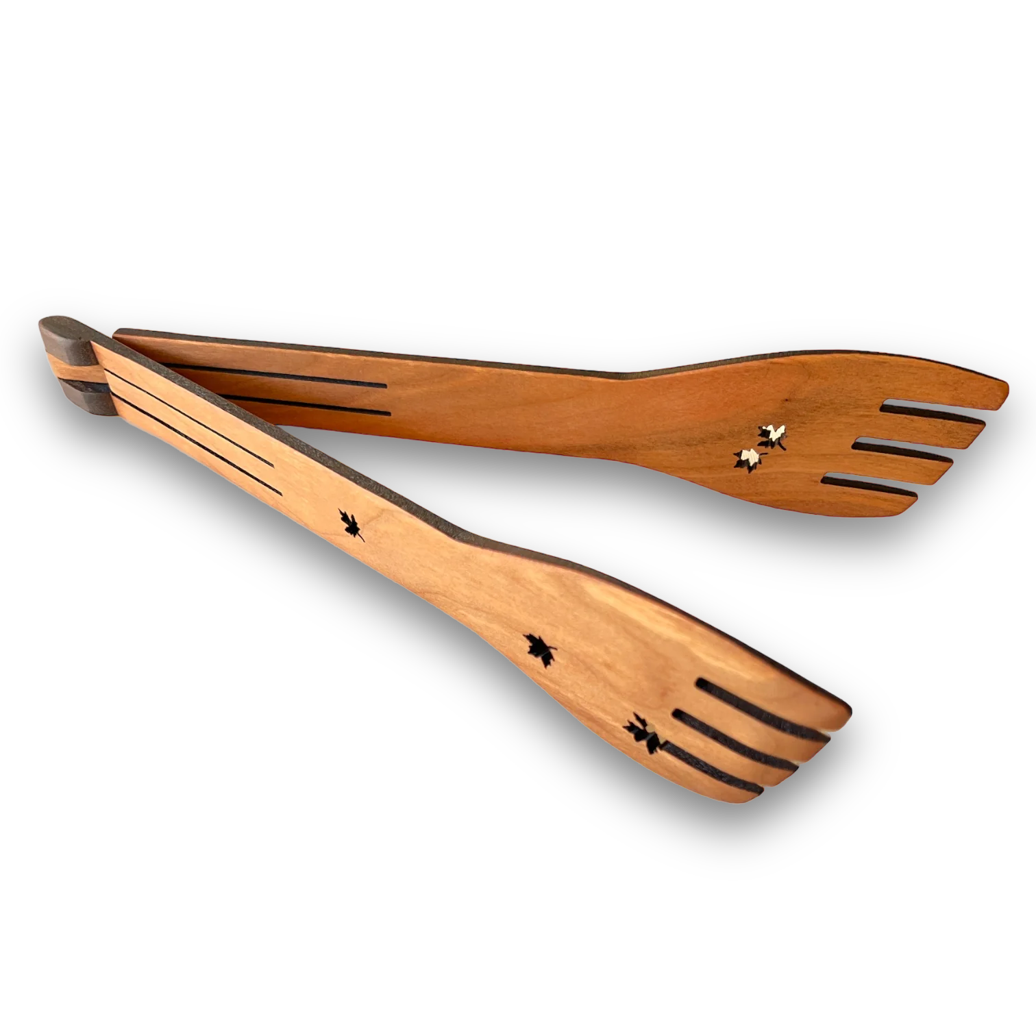 Wooden online salad tongs