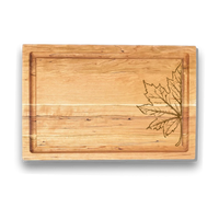 Autumn Engraved Cherry Boards with Grooves