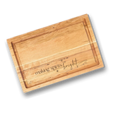 Holiday Engraved Cherry Boards with Grooves