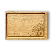 Autumn Engraved Cherry Boards with Grooves