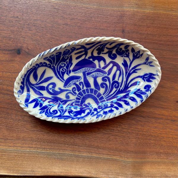 Small Oval Dish by Blue Plum Pottery