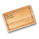 Holiday Engraved Cherry Boards with Grooves