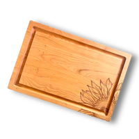 Autumn Engraved Cherry Boards with Grooves