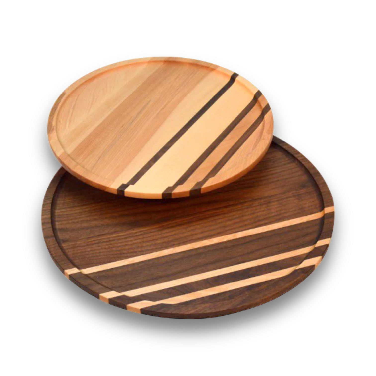 Small Cutting Boards in Walnut and Yellow Birch, Made USA, John McLeod