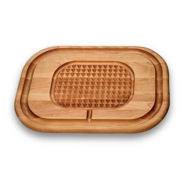 Carving board with on sale spikes