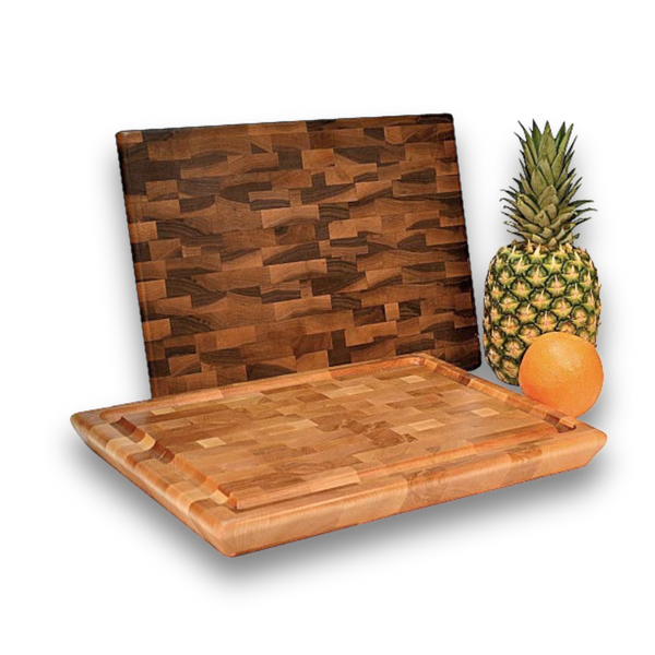 Mountain Mills End Grain Cutting Board with Groove
