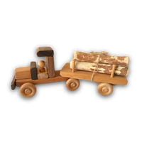 Wooden Log Truck by D and ME