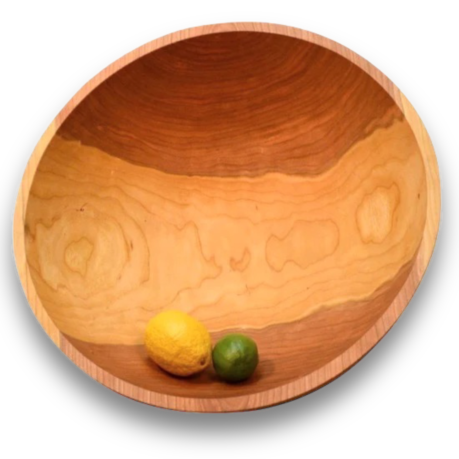 Jumbo Colonial Hardwood Bowl one piece wood salad bowl.