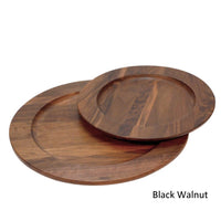 Black walnut wooden plates