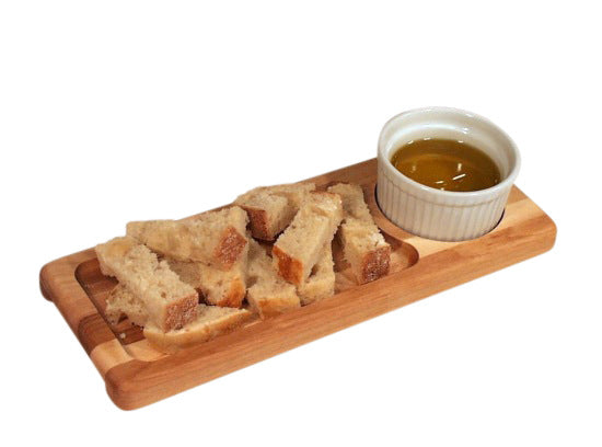 Bread and oil serving board