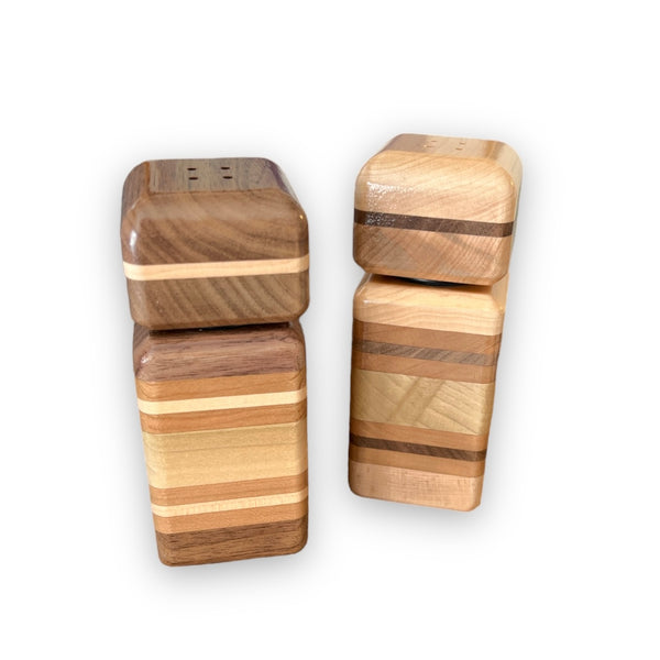 Wooden Salt and Pepper Shaker Set by Dickinson Woodworking