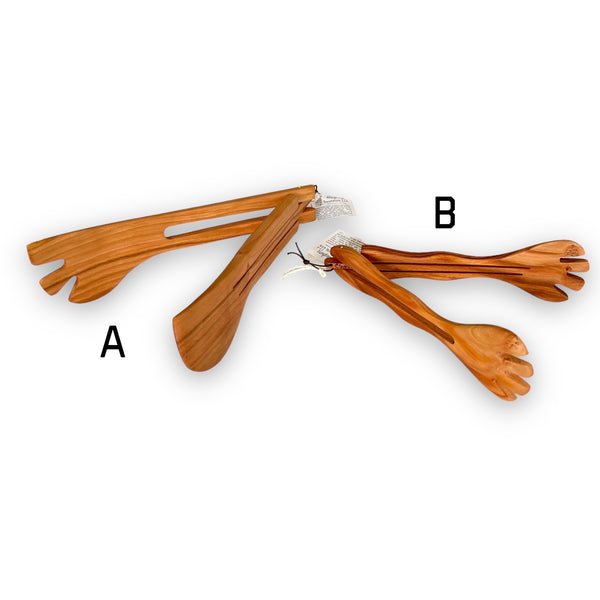 Wooden Salad Tongs by Allegheny Treenware